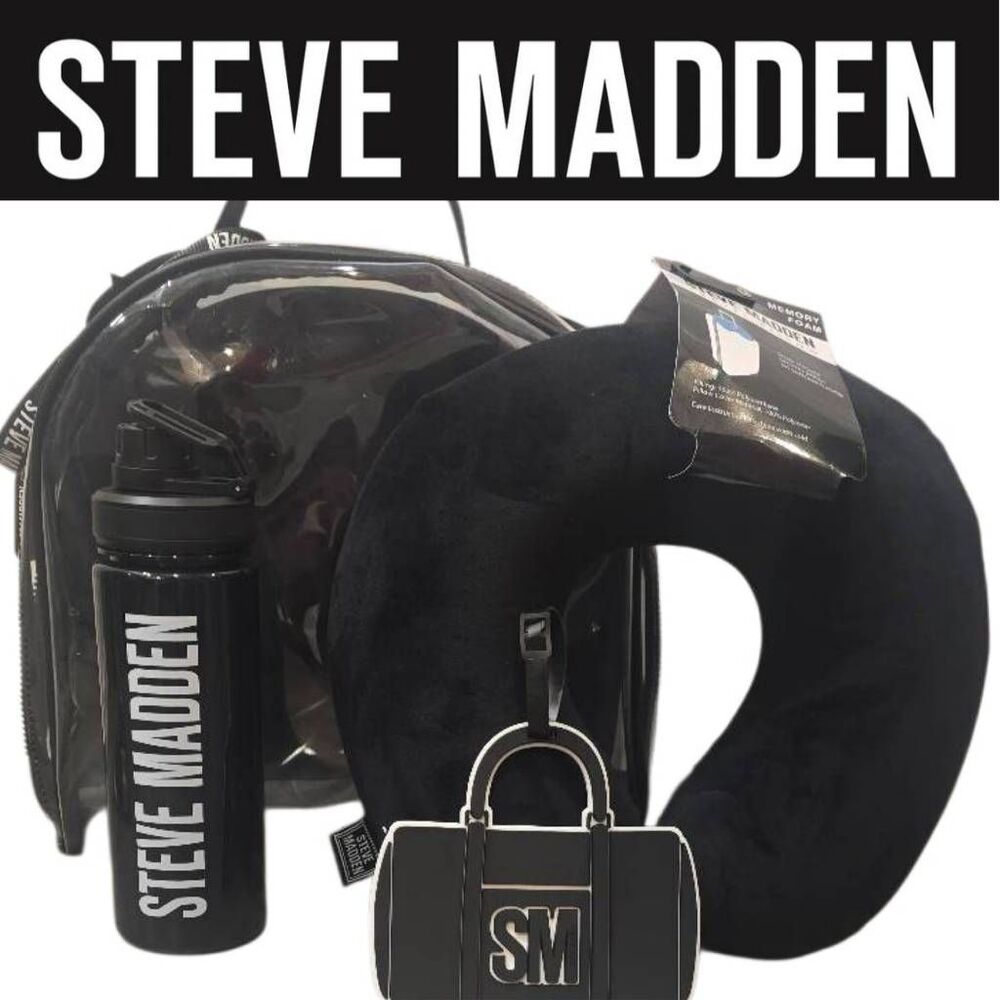 Steve‎ Madden 4-PC Travel Bag Set- Black